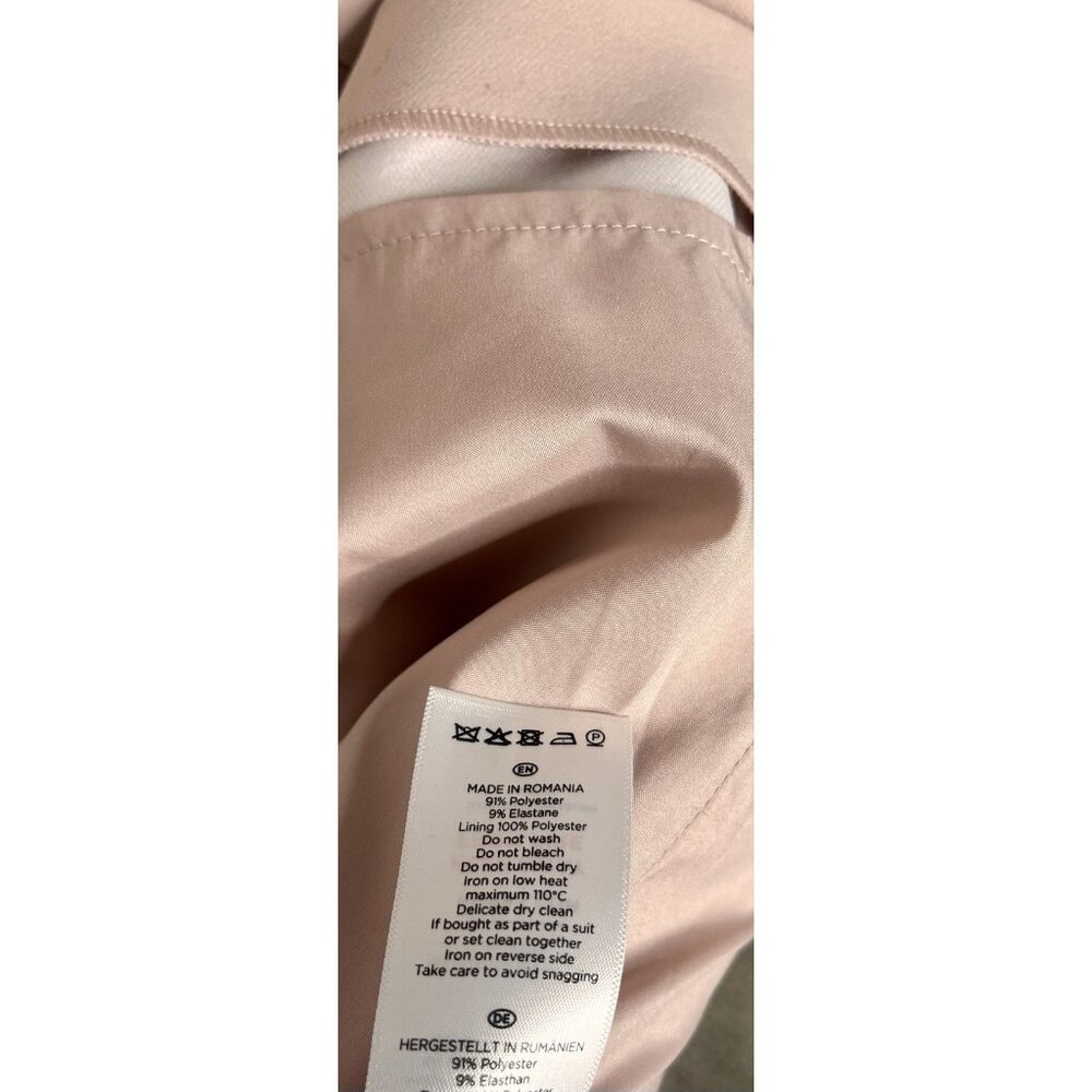 HOBBS LONDON Women's Pale Pink Notch Square Neck Sheath Dress US 8 - Picture 6 of 11